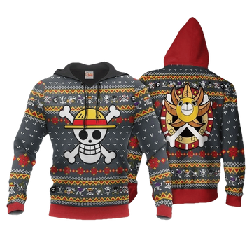One Piece Ugly Christmas Straw Hat Priate Xmas Anime Manga For Men And Women 3d Hoodie Zip Hoodie Moonbestprint