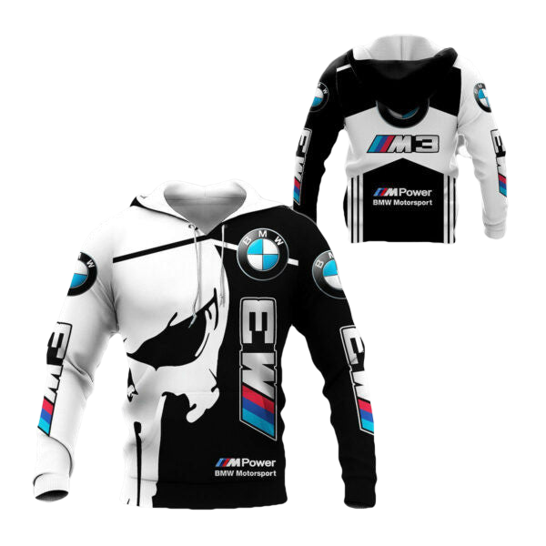 Skull Bmw Sports Car 8k379 Fan Gift 3d Zip Hoodie Hoodie Ii0 1951 Moonbestprint