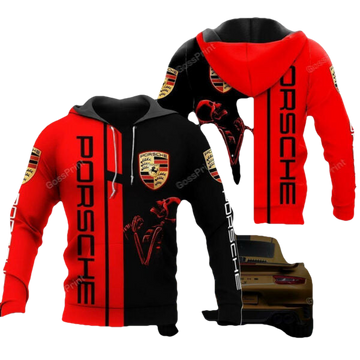 Skull Porsche Sports Car 8k383 Fan Gift 3d Zip Hoodie Hoodie Ii0 2361 Moonbestprint