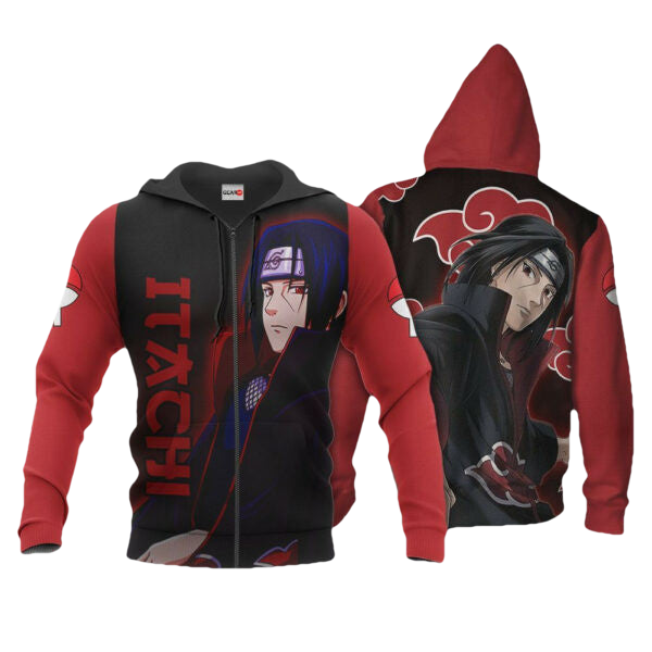 Uchiha Itachi Akatsuki Naruto Anime 3k81 Fan Gift Stylist Unisex Cartoon 3d Hoodie Zip Hoodie 1833 Moonbestprint