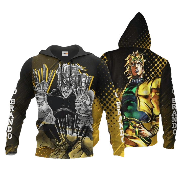 Dio Brando Jojo's Bizarre Adventure Anime Manga For Men And Women 3d Hoodie Zip Hoodie Moonbestprint