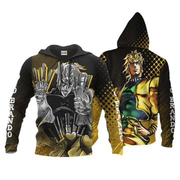 Dio Brando Jojo's Bizarre Adventure Anime Manga For Men And Women 3d Hoodie Zip Hoodie Moonbestprint