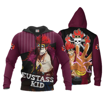 Eustass Kid One Piece Anime 3k182 Fan Gift Stylist Unisex Cartoon 3d Hoodie Zip Hoodie 1604 Moonbestprint