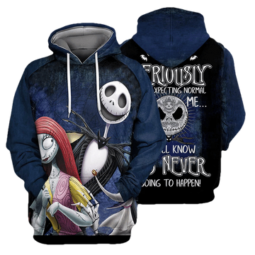 Jack, Sally Zero Dog We All Know It's Never Going To Happen 153 Fan Gift Stylist Unisex Cartoon Graphic Outfits Aop Hoodie, Zip Hoodie 1701 Moonbestprint