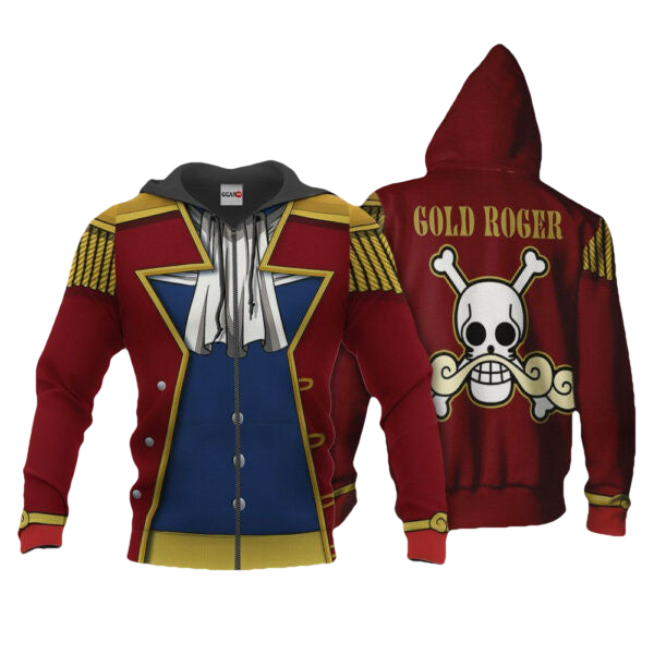 One Piece Gol D. Roger Costume Anime 3k335 Fan Gift Stylist Unisex Cartoon 3d Hoodie Zip Hoodie 2248 Moonbestprint
