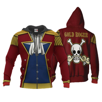 One Piece Gol D. Roger Costume Anime 3k335 Fan Gift Stylist Unisex Cartoon 3d Hoodie Zip Hoodie 2248 Moonbestprint