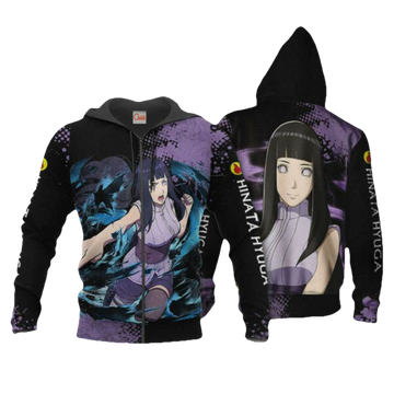 Hyuga Hinata Naruto Manga 2k935 Fan Gift Stylist Unisex Cartoon 3d Hoodie Zip Hoodie 719 Moonbestprint
