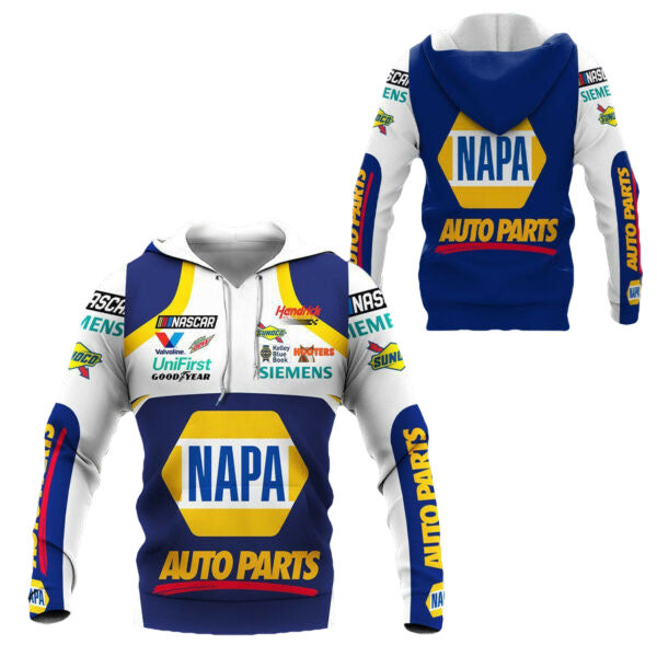 Napa Nascar Racing Shirt Fan Gift 640, Stylist Unisex 3d Hoodie Zip Hoodie 2275 Moonbestprint