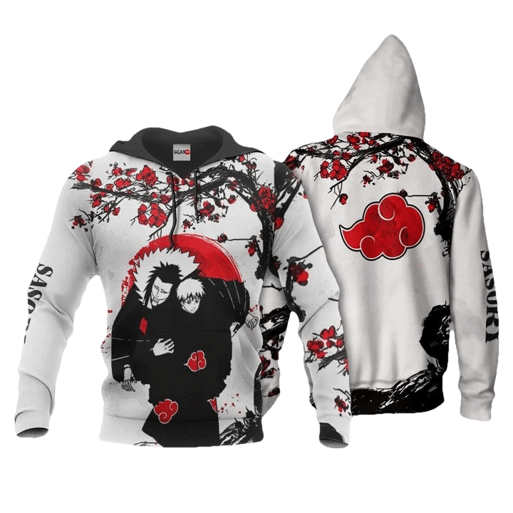 Akatsuki Sasori Anime Manga Naruto For Men And Women 3d Hoodie Zip Hoodie Moonbestprint