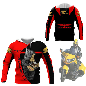 Honda Gold Wing Shirt Fan Gift 195, Stylist Unisex 3d Hoodie Zip Hoodie 51 Moonbestprint