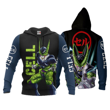 Perfect Cell Dragon Ball Z Anime 1k255 Fan Gift Stylist Unisex Cartoon Graphic Outfits Aop 3d Hoodie, Zip Hoodie 2883 Moonbestprint