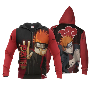 Naruto Pain Akatsuki Anime 3k281 Fan Gift Stylist Unisex Cartoon 3d Hoodie Zip Hoodie 2761 Moonbestprint