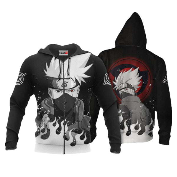 Kakashi Hatake Naruto Anime 1k400 Fan Gift Stylist Unisex Cartoon Graphic Outfits Aop 3d Hoodie, Zip Hoodie 1008 Moonbestprint