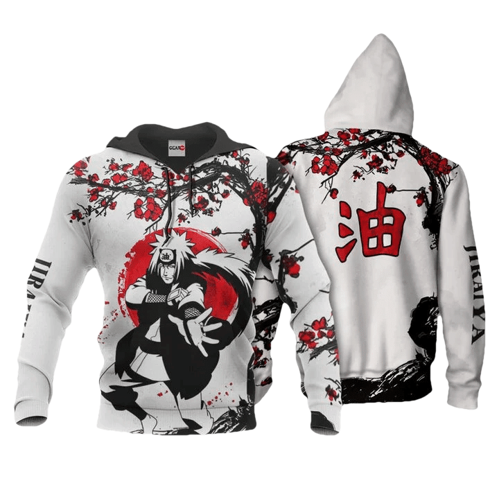 Jiraiya Anime Manga Naruto For All For Men And Women 3d Hoodie Zip Hoodie Moonbestprint