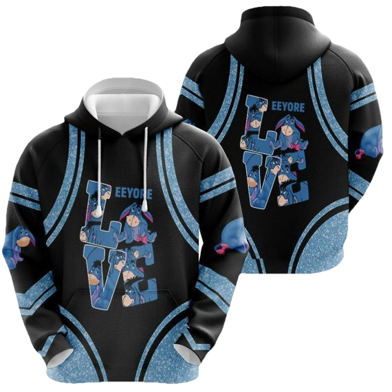 Love Eeyore Winnie The Pooh 2k315 Lover Gift, Eeyore Winnie The Pooh Disney All Over Print 3d Hoodie 254 Moonbestprint