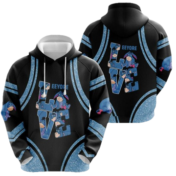 Love Eeyore Winnie The Pooh 2k315 Lover Gift, Eeyore Winnie The Pooh Disney All Over Print 3d Hoodie 254 Moonbestprint