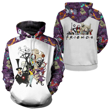 Jack Skellington Hoodie And Zip Hoodie 4, Gift For Fan 3d All Over Print Shirt Hoodie 583 Moonbestprint