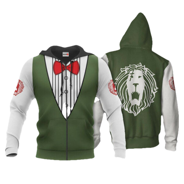 Seven Deadly Sins Escanor Uniform Anime 3k444 Fan Gift Stylist Unisex Cartoon 3d Hoodie Zip Hoodie 2186 Moonbestprint