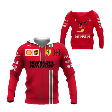 Sebastian Vettel Ferrari Racing Car F1 7k983 Fan Gift 3d Zip Hoodie Hoodie Ii0 2725 Moonbestprint