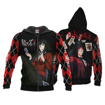 Jabami Yumeko Kakegurui Anime 3k262 Fan Gift Stylist Unisex Cartoon 3d Hoodie Zip Hoodie 1180 Moonbestprint