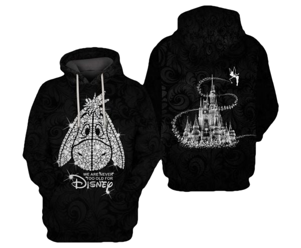 Eeyore Winnie The Pooh Bling Disney Cartoon 2k757 Lover Gift,eeyore Bling Disney All Over Print 3d Hoodie 1033 Moonbestprint