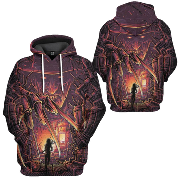 Halloween Hoodie Horror Hoodie Freddy Krueger Nightmare 3d Hoodie Zip Hoodie Moonbestprint