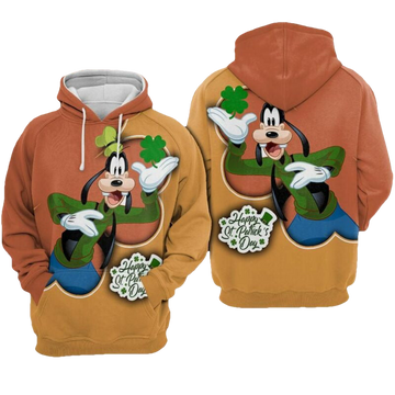 Goofy Movies Disney Happy St Patrick's Day Irish Over Print 3d Hoodie Zip Hoodie Moonbestprint