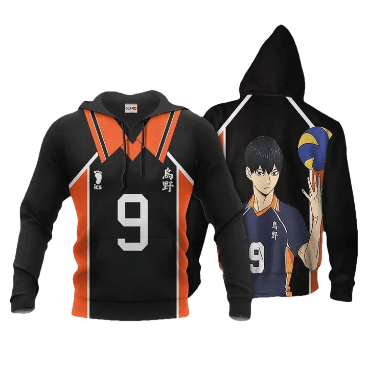 Tobio Kageyama Karasuno Anime Manga Haikyuu Number 9 For Men And Women 3d Hoodie Zip Hoodie Moonbestprint
