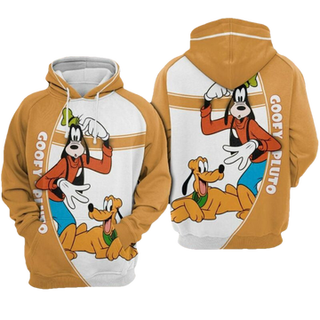 Goofy And Pluto Over Print 3d Hoodie Zip Hoodie Moonbestprint