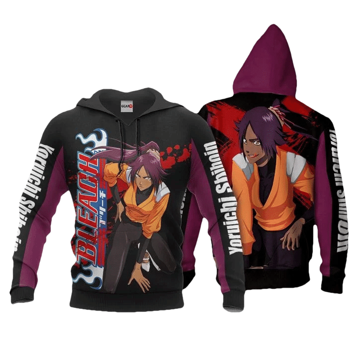 Yoruichi Shihoin Anime Manga Bleach For Men And Women 3d Hoodie Zip Hoodie Moonbestprint