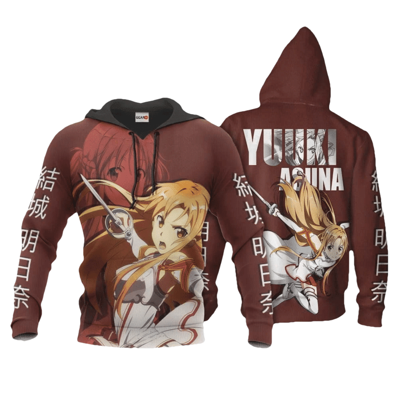 Asuna Yuuki Anime Manga Sword Art Online For Men And Women 3d Hoodie Zip Hoodie Moonbestprint