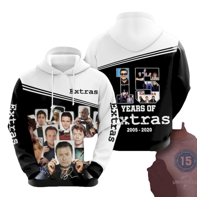15 Years Of Extras 3d Hoodie Moonbestprint