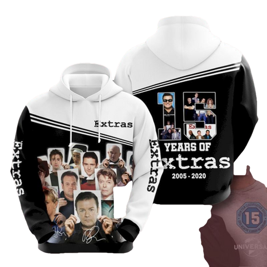 15 Years Of Extras 3d Hoodie Moonbestprint