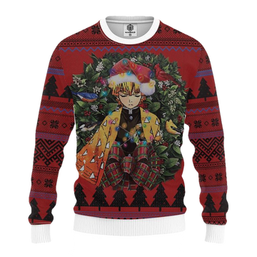 Zennitsu Doujishin Kimetsu Yaiba Mc Ugly Christmas Sweater Thanksgiving Gift ? Usalast