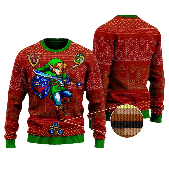 Zelda Link Gems Premium Christmas Sweater ? Usalast
