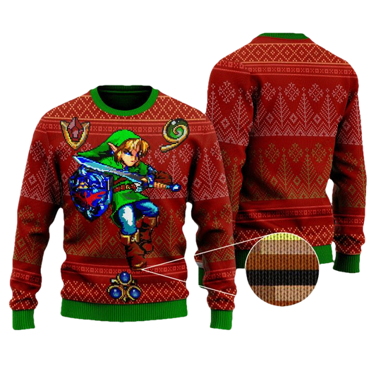 Zelda Link Gems Premium Christmas Sweater ? Usalast