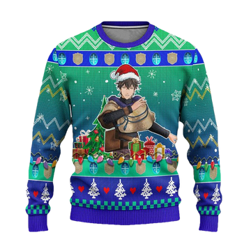 Yuno Anime Ugly Christmas Sweater Black Clover Xmas Gift ? Usalast