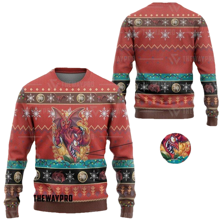 Yugioh Slifer The Toon Dragon By Kraus Christmas Sweater ? Usalast