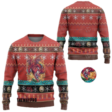 Yugioh Slifer The Toon Dragon By Kraus Christmas Sweater ? Usalast