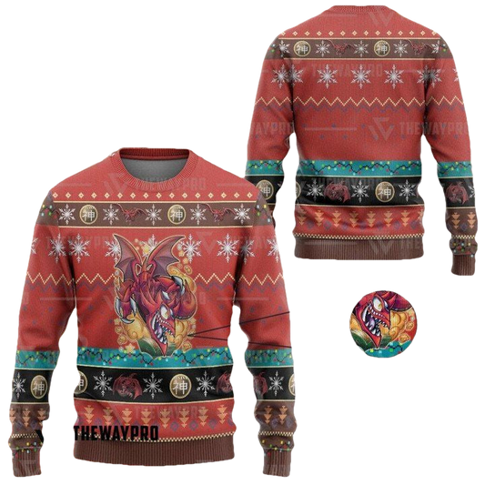 Yugioh Slifer The Toon Dragon By Kraus Christmas Sweater ? Usalast