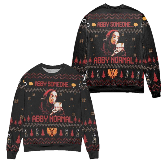 Young Frankenstein Abby Someone Abby Normal Ugly Christmas Sweater ? Black ? Usalast