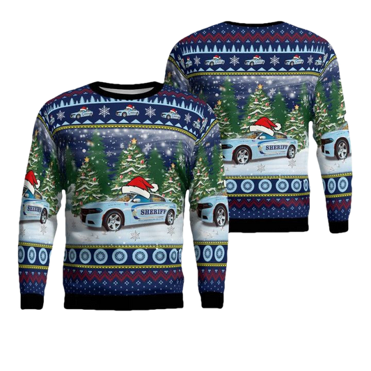 York-Poquoson Sheriff Office Virginia Christmas Sweater 3D ? Usalast