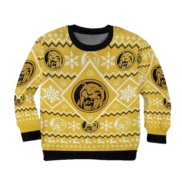 Yellow Mighty Morphin Power Ranger Christmas Sweater ? Usalast