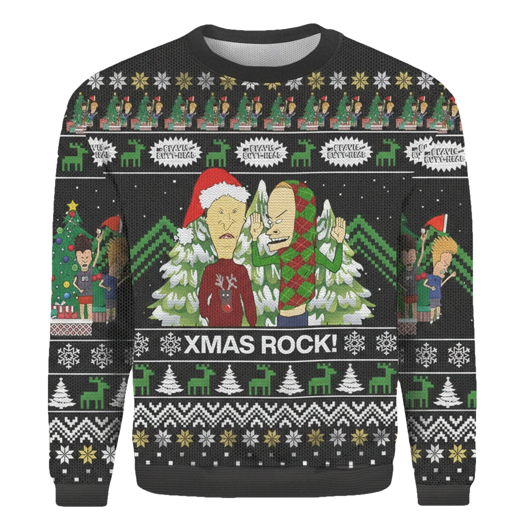 Xmas Rock Merry Christmas 2022 Gift Ugly 3D Sweater ? Usalast