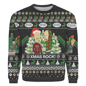 Xmas Rock Merry Christmas 2022 Gift Ugly 3D Sweater ? Usalast