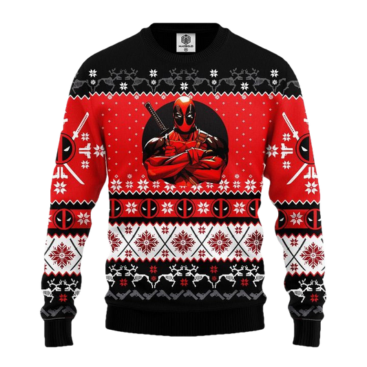 Xmas Deadpool Ugly Christmas Sweater Amazing Gift Idea Thanksgiving Gift ? Usalast