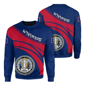Wyoming Coat Of Arms Sweater Cricket Style J5W ? Usalast