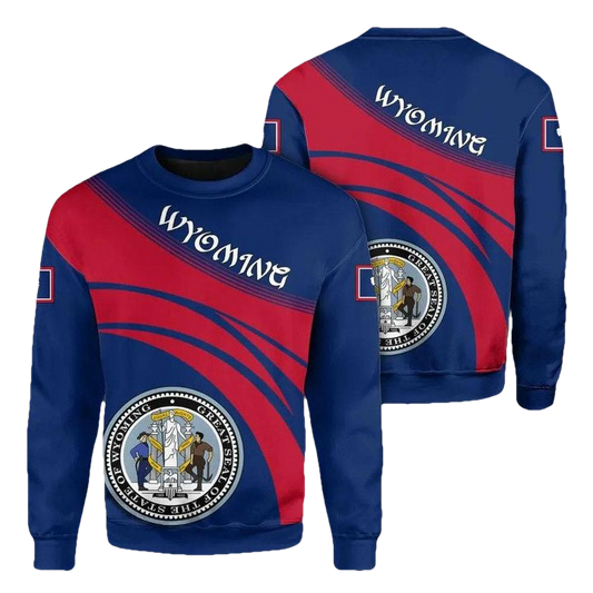 Wyoming Coat Of Arms Sweater Cricket Style J5W ? Usalast