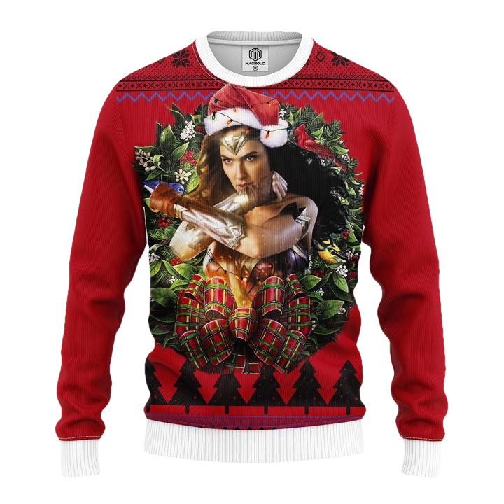 Wonder Woman Light Noel Mc Ugly Christmas Sweater Thanksgiving Gift ? Usalast