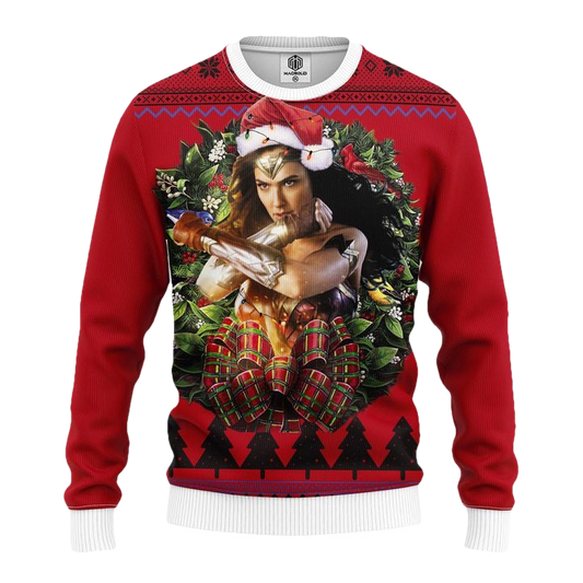 Wonder Woman Light Noel Mc Ugly Christmas Sweater Thanksgiving Gift ? Usalast